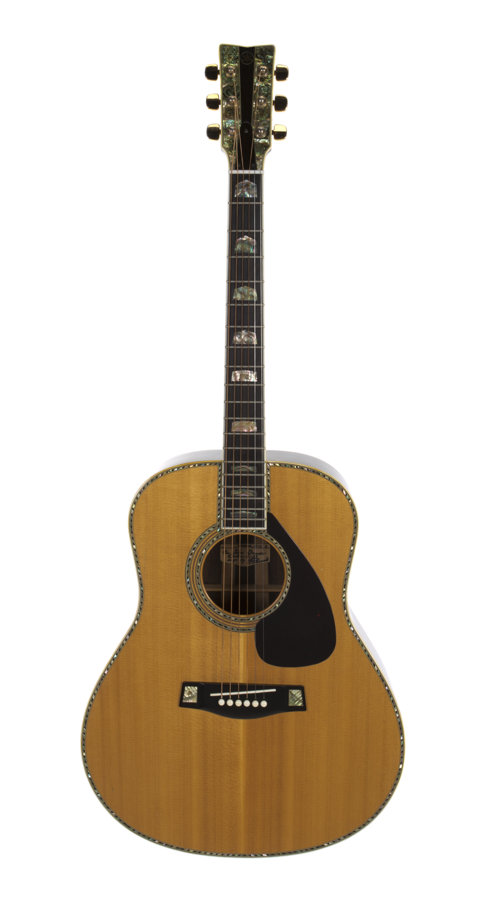 JOHN DENVER OWNED AND STAGE PLAYED CUSTOM YAMAHA L-53 SIX STRING