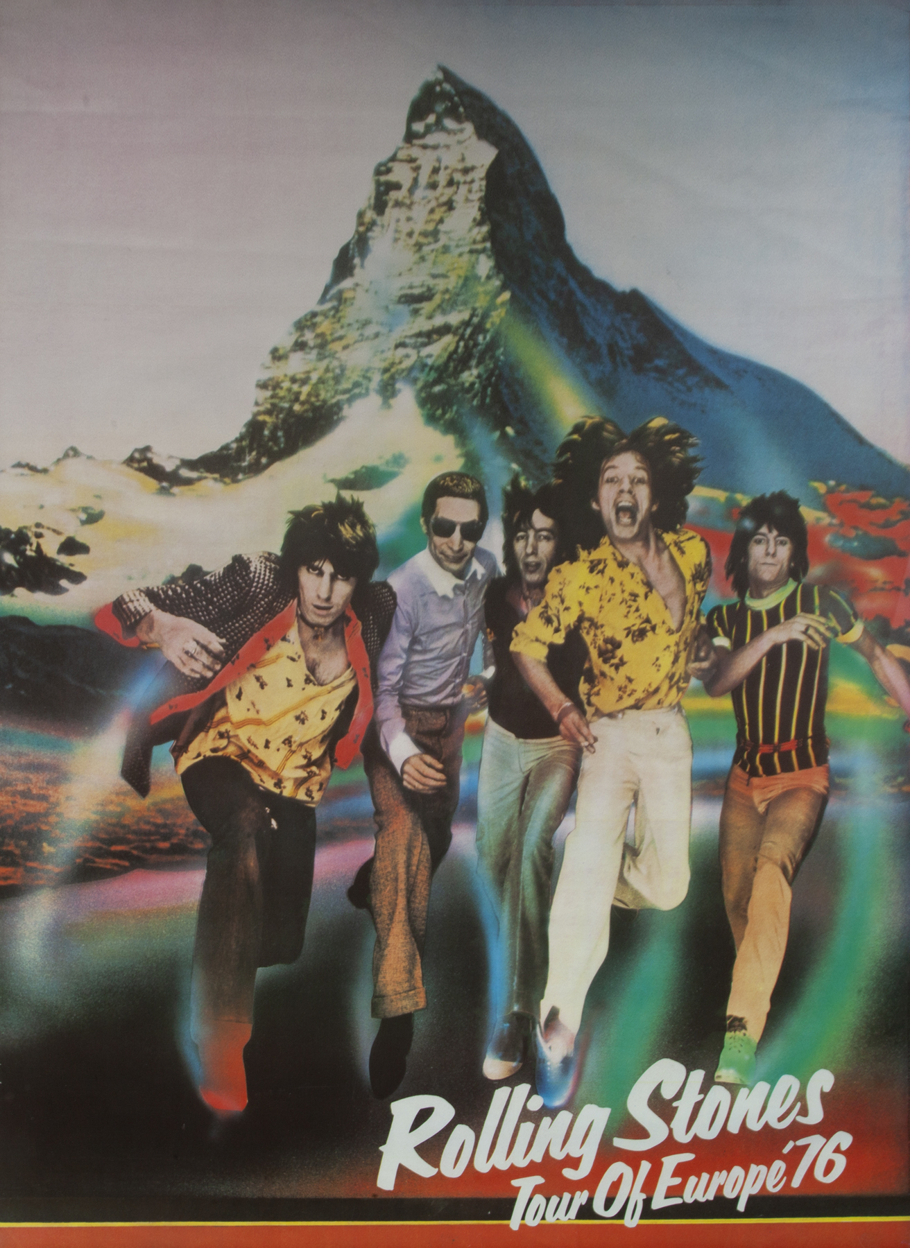 THE ROLLING STONES 1976 EUROPEAN TOUR POSTER