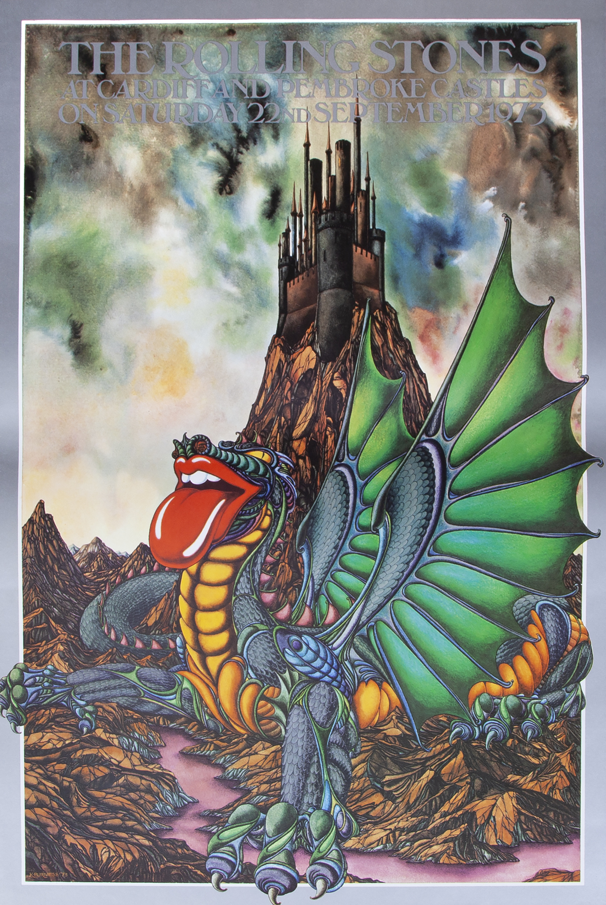 RARE THE ROLLING STONES 1973 CARDIFF AND PEMBROKE CASTLES CONCERT