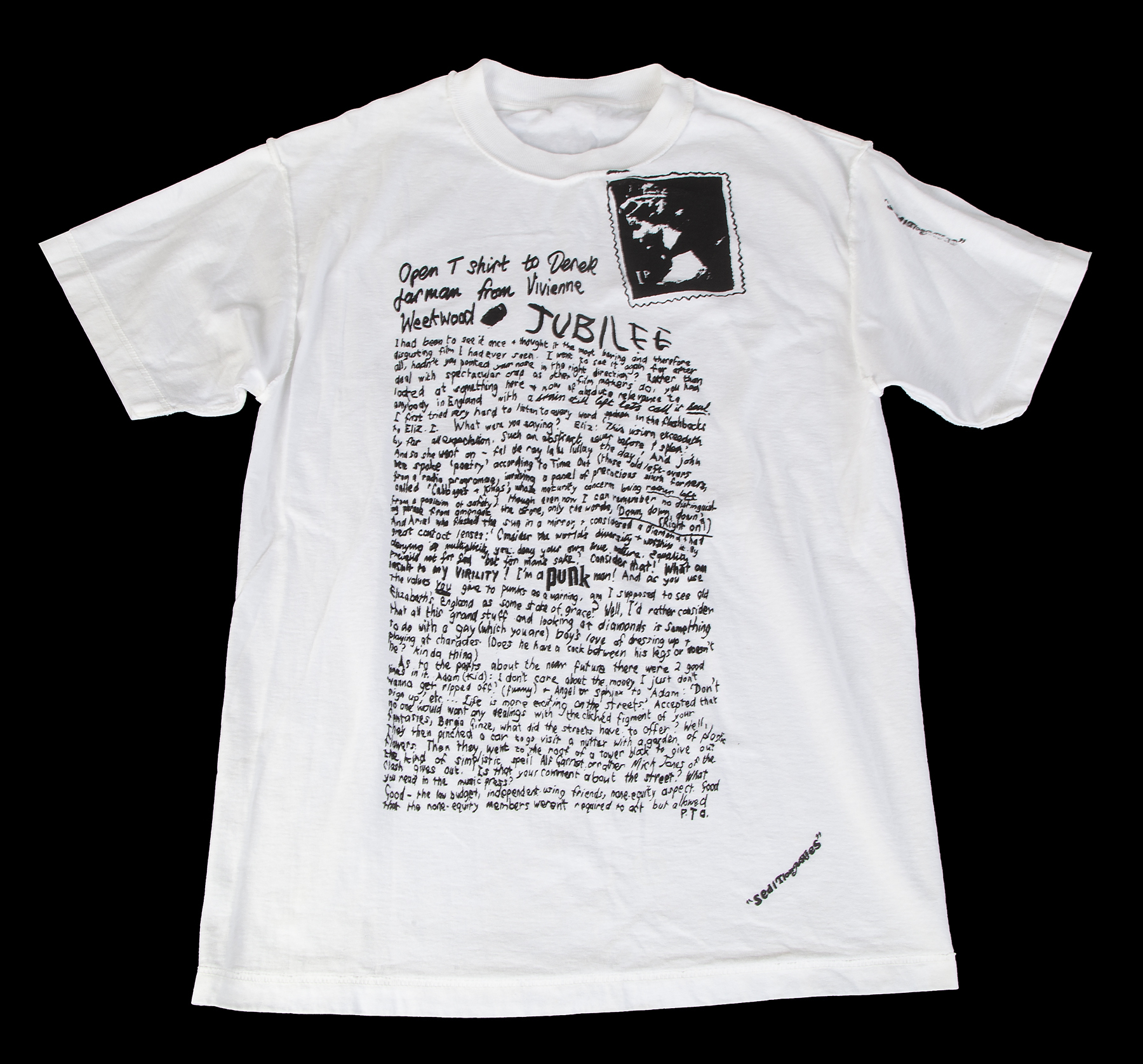 VIVIENNE WESTWOOD CLEM BURKE JUBILEE FILM T-SHIRT
