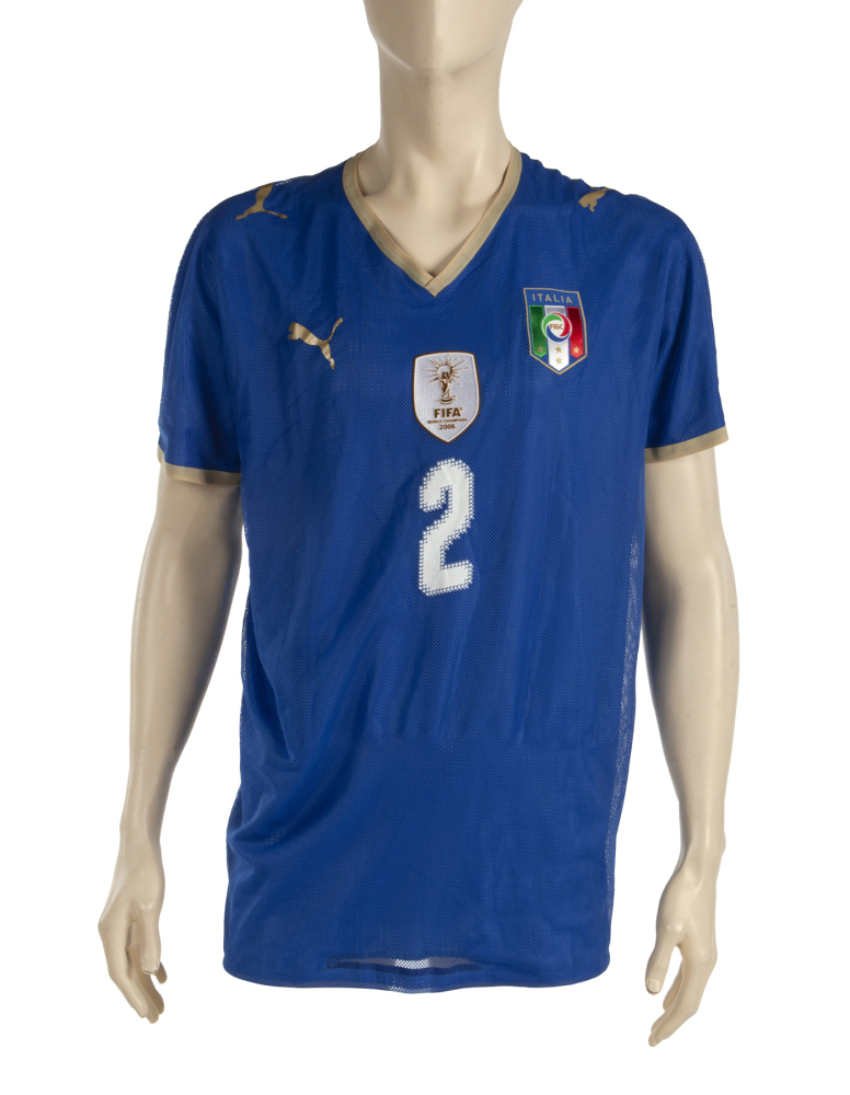 PELÉ FOUNDATION: GIANLUCA ZAMBROTTA MATCH WORN SIGNED INSCRIBED