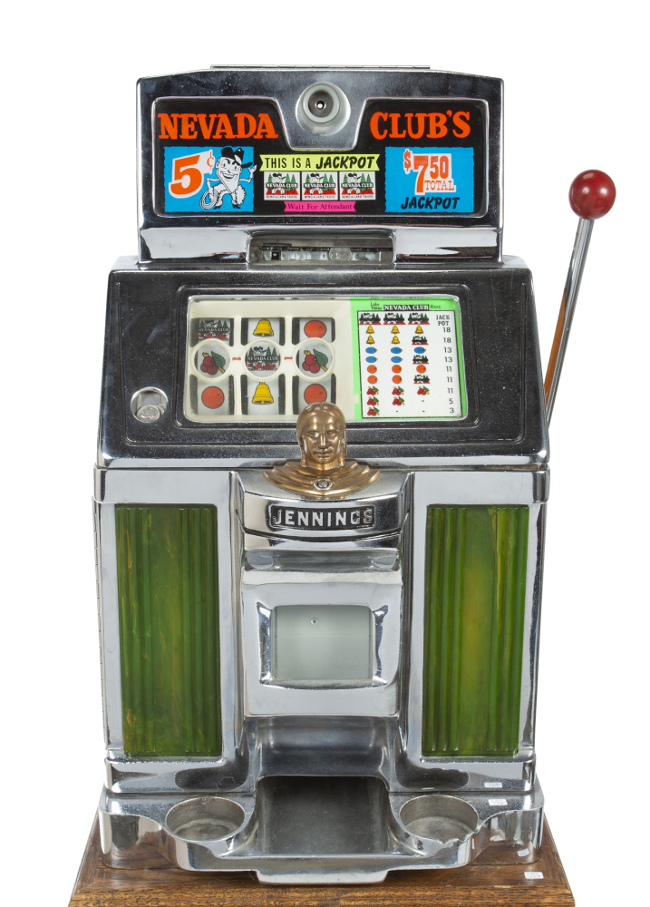 廃盤帯付　サイン入り　・NACIONAL JAM'S　／BEAT HARVEST 1963 JENNINGS ELECTRO-MECHANICAL 5-CENT SLOT MACHINE FROM NEVADA CLUB