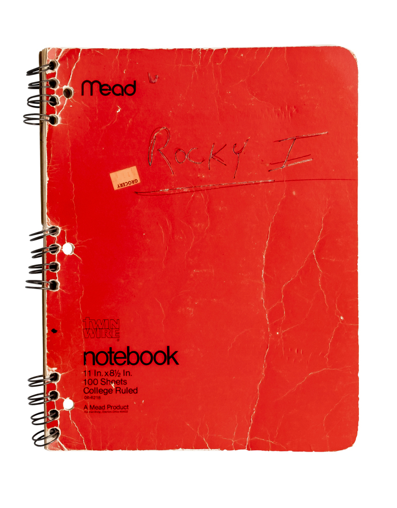 SYLVESTER STALLONE'S ORIGINAL HANDWRITTEN 