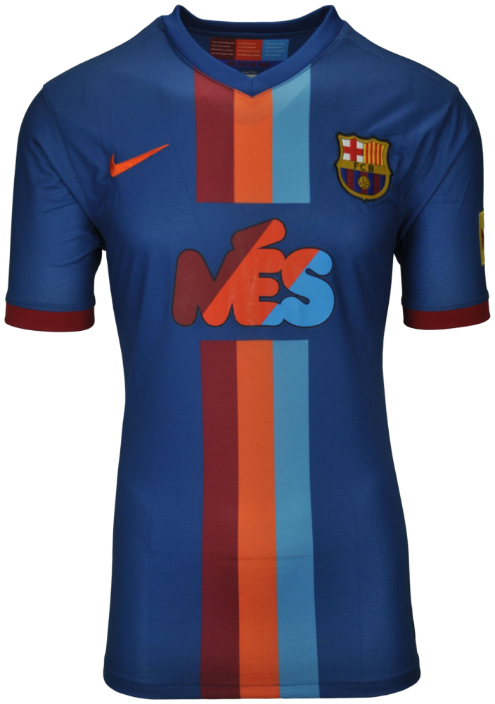 LIONEL MESSI SIGNED 2009-10 MATCH ISSUE FC BARCELONA SHIRT