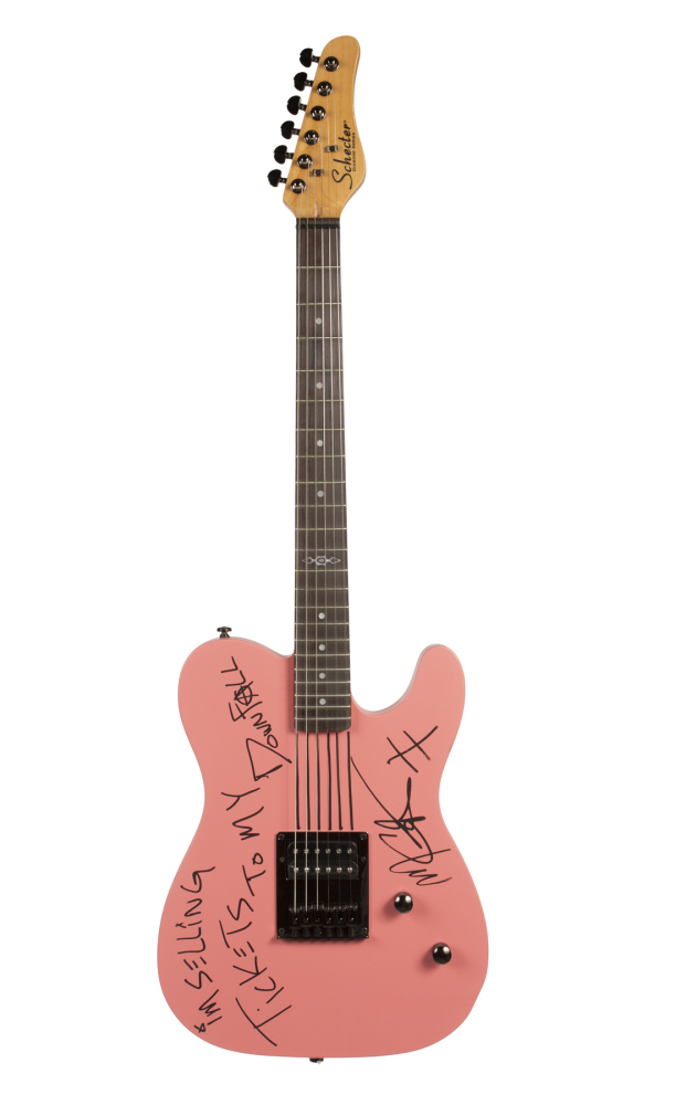 MACHINE GUN KELLY SIGNED SCHECTER ELECTRIC GUITAR