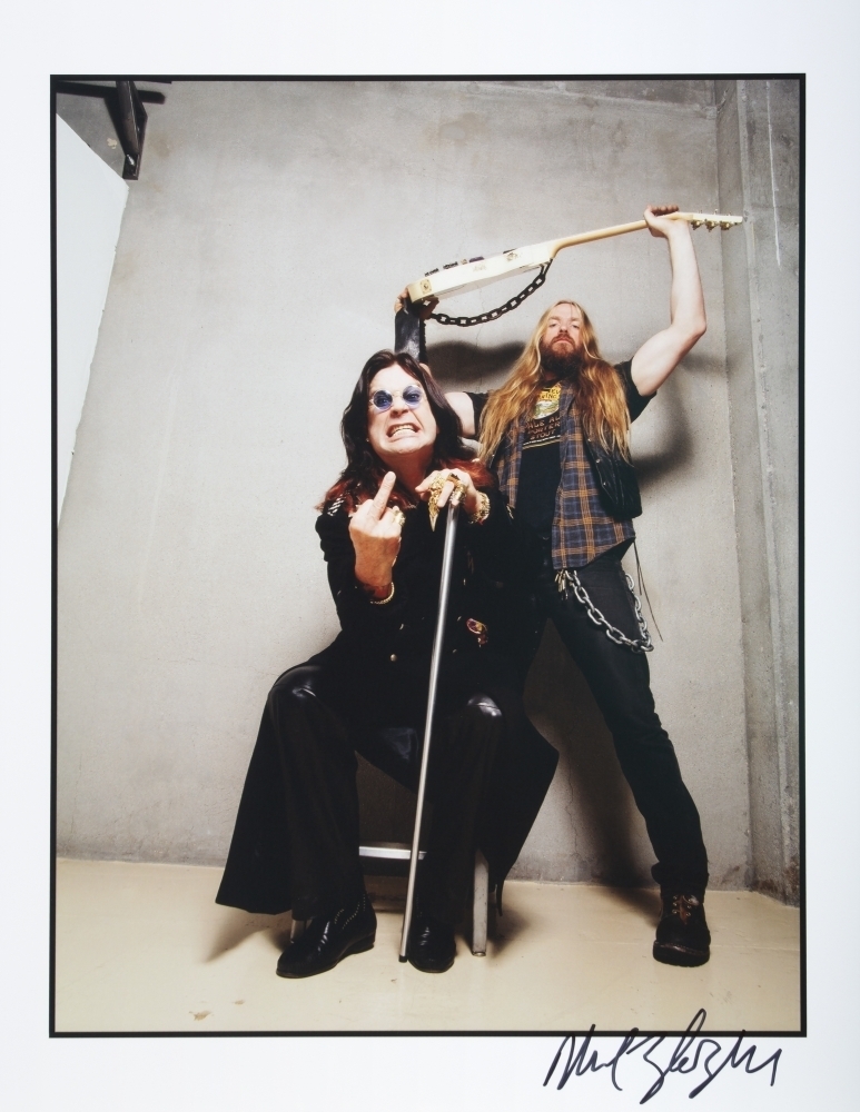 OZZY OSBOURNE AND ZAKK WYLDE: PHOTOGRAPH SIGNED BY ZLOZ (WITH NFT)