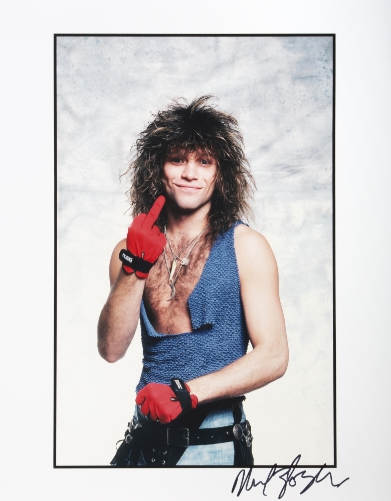 BON JOVI: JON BON JOVI PHOTOGRAPH SIGNED BY ZLOZ (WITH NFT)