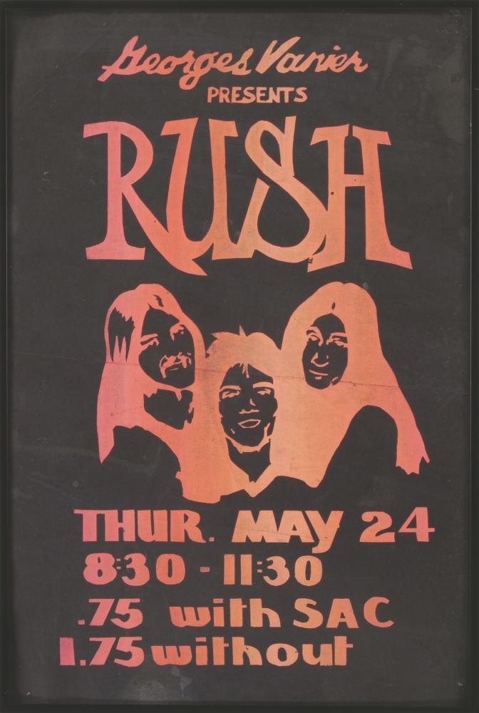 RUSH: ALEX LIFESON FRAMED GEORGES VANIER SECONDARY SCHOOL CONCERT