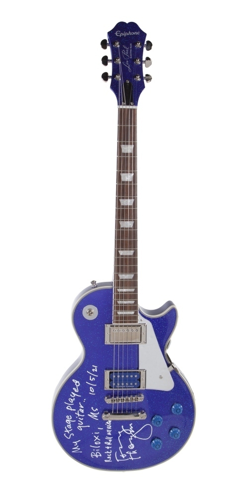KISS: TOMMY THAYER STAGE-PLAYED AND SIGNED 