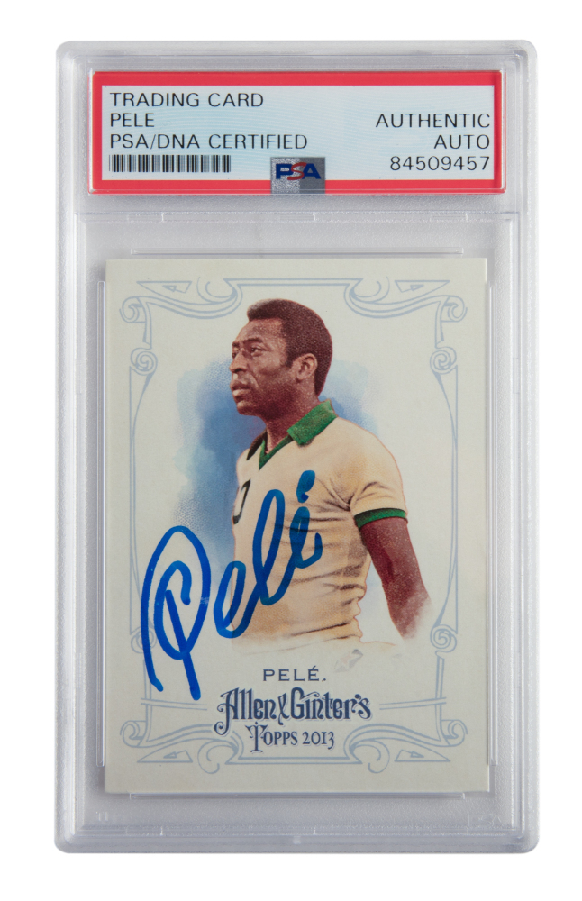 PELÉ SIGNED TRADING CARD (PSA AUTHENTIC AUTO)