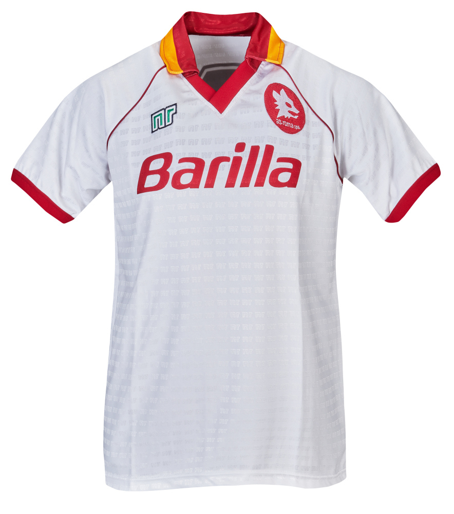 RUDI VOLLER 1990-91 MATCH WORN ROMA JERSEY