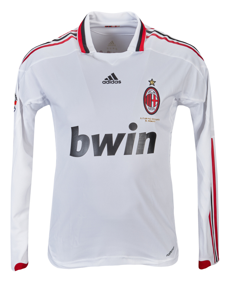 DAVID BECKHAM 2009-10 MATCH WORN AC MILAN JERSEY