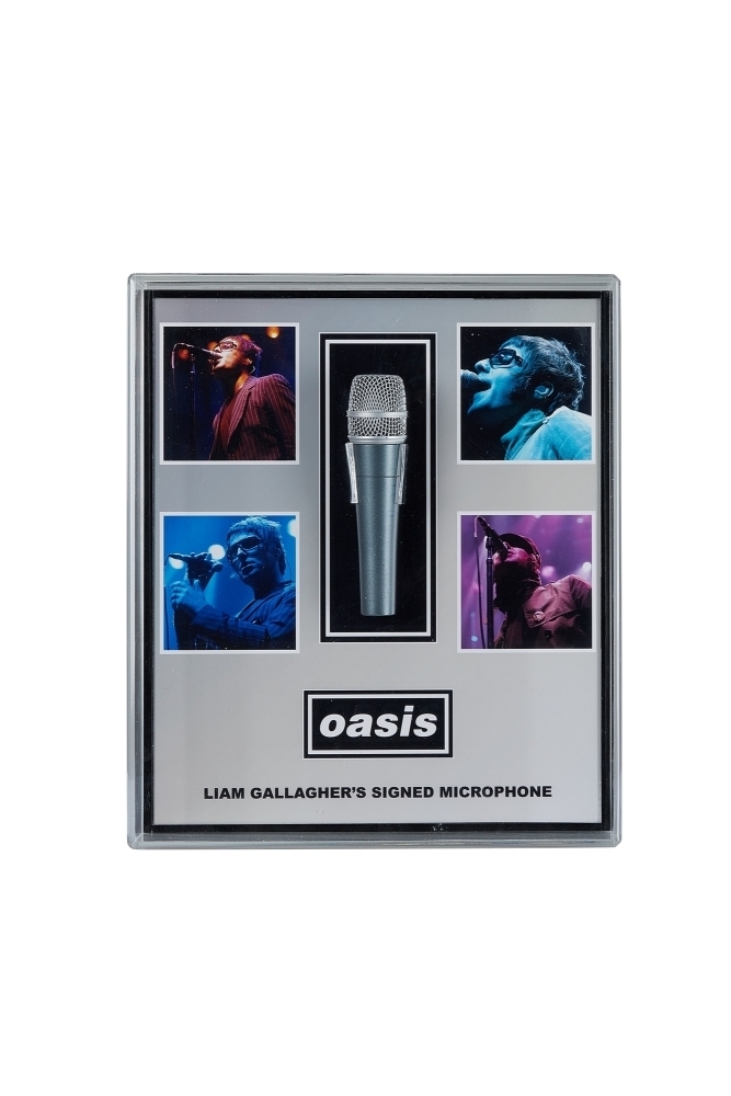 OASIS: LIAM GALLAGHER STAGE-USED AND SIGNED MICROPHONE