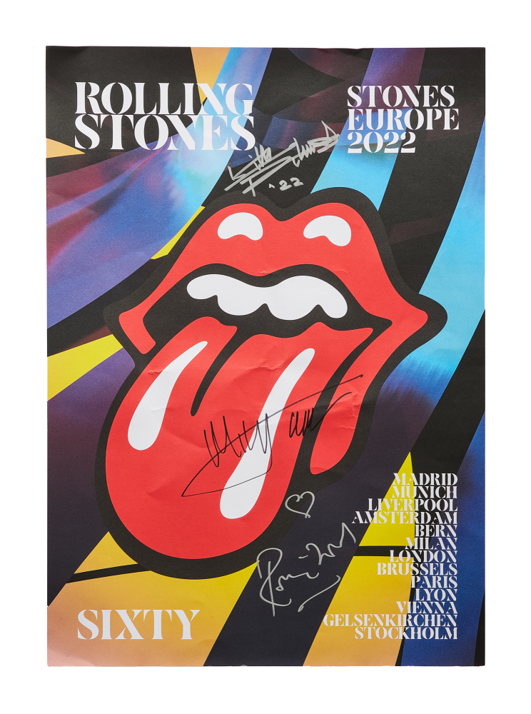 ROLLING STONES: BAND MEMBER SIGNED 2022 