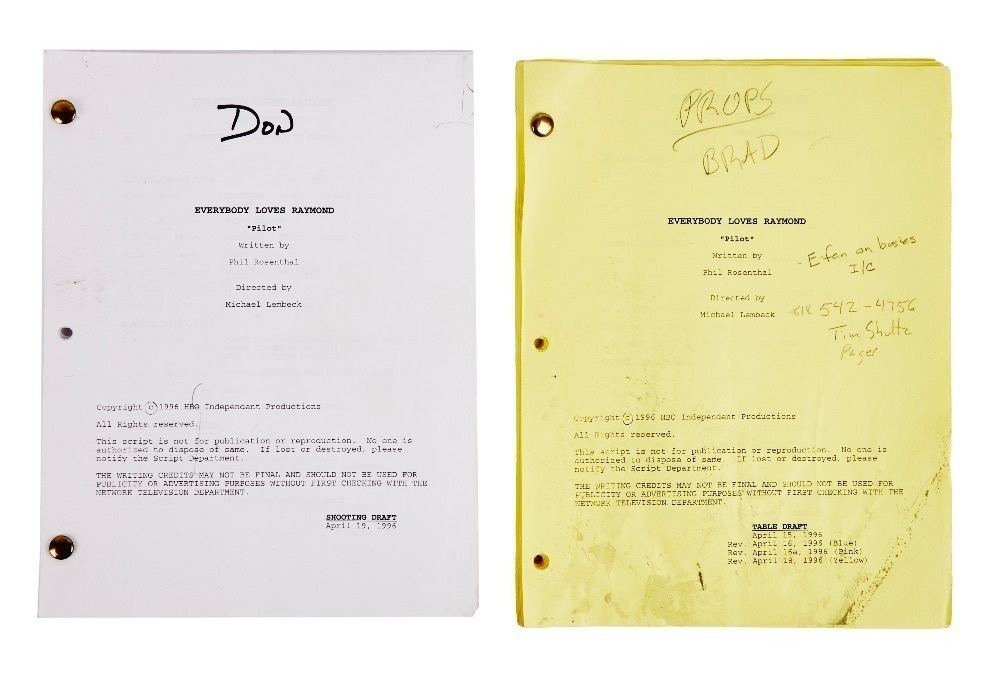 Raymond Script EVERYBODY LOVES RAYMOND | PILOT SCRIPTS