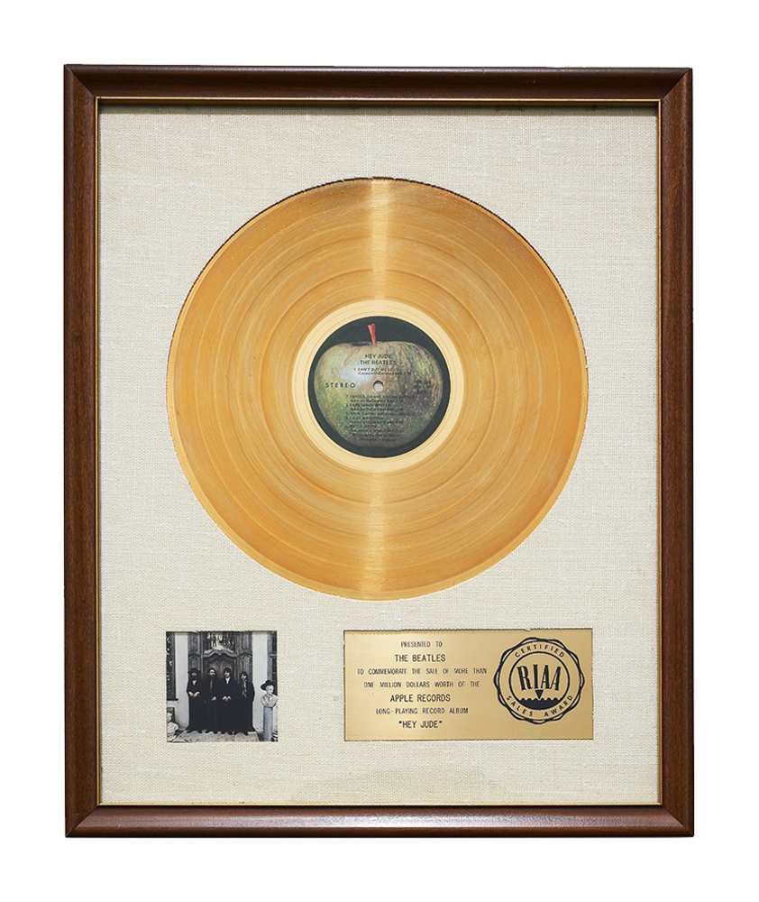 The Beatles Hey Jude ゴールドプレートレコード JULIAN LENNON: THE BEATLES 