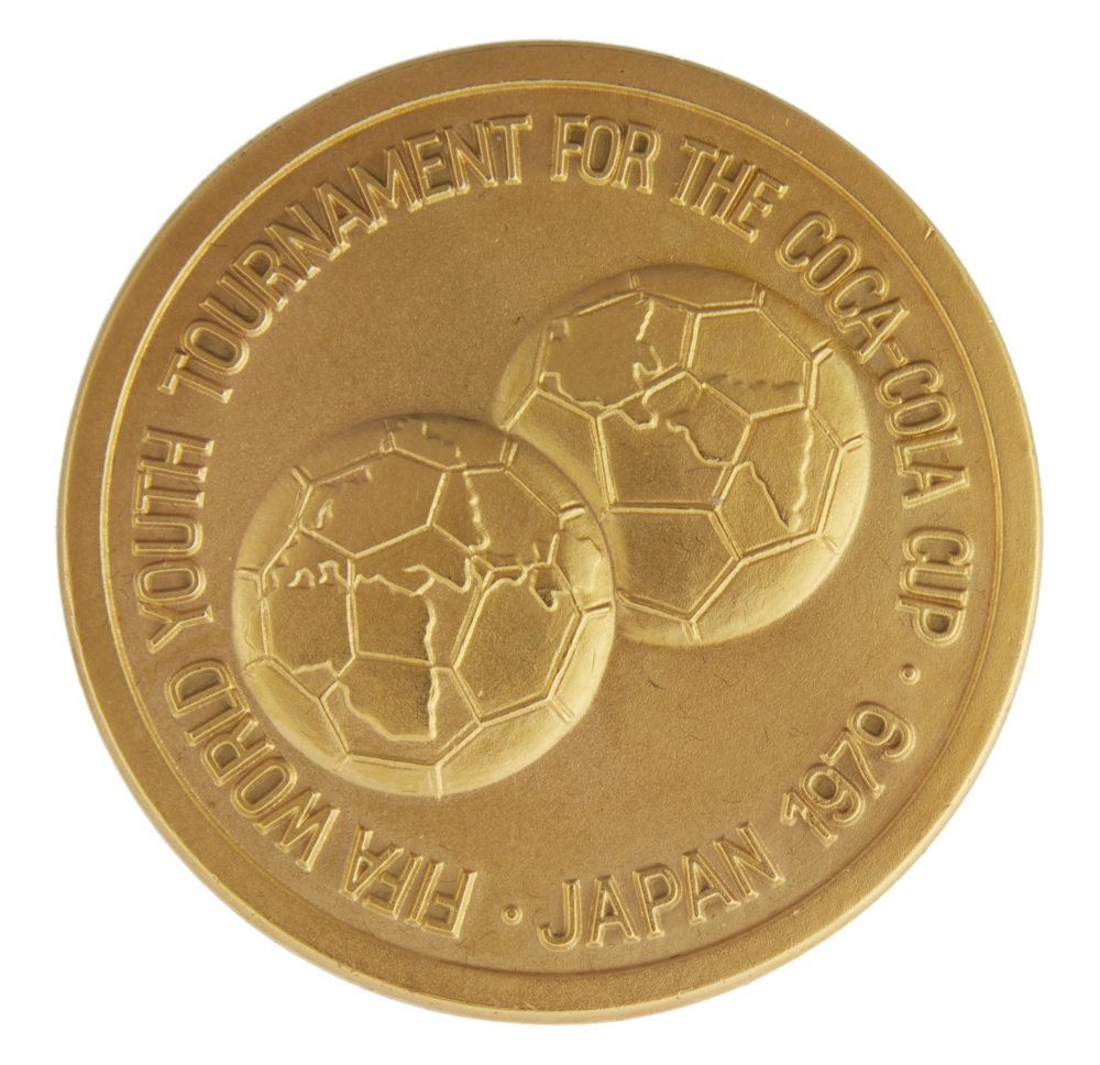 未使用1979 FIFA World Youth Championship Ts DIEGO MARADONA: ARGENTINA 1979 WORLD YOUTH CHAMPIONSHIP GOLD MEDAL