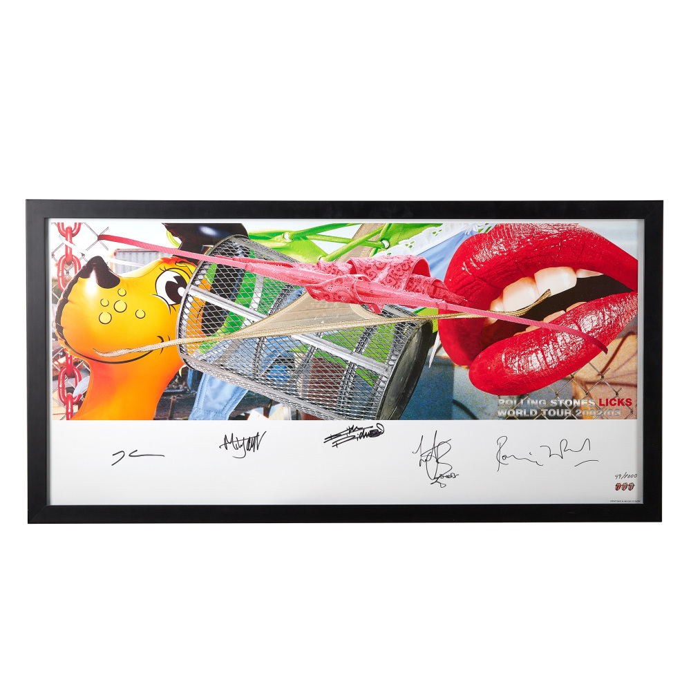 THE ROLLING STONES | BAND-SIGNED AND JEFF KOONS SIGNED 