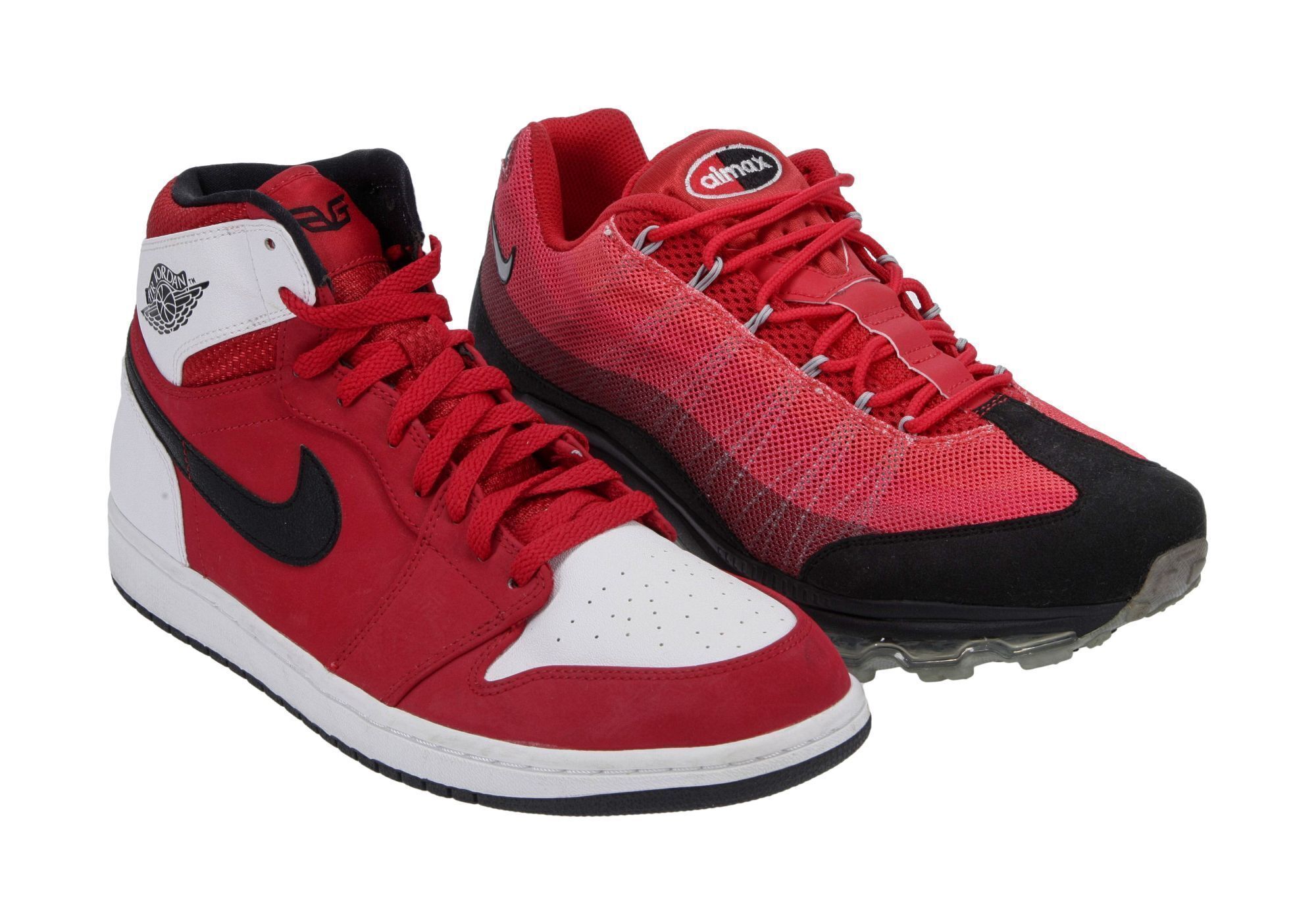 EUC WORN ONCE Nike Air Jordan 1 Retro High \'Blake Griffin\' Bred PE 2014 Size 16 Jordan 1 Retro Blake Griffin PE Men main image 2
