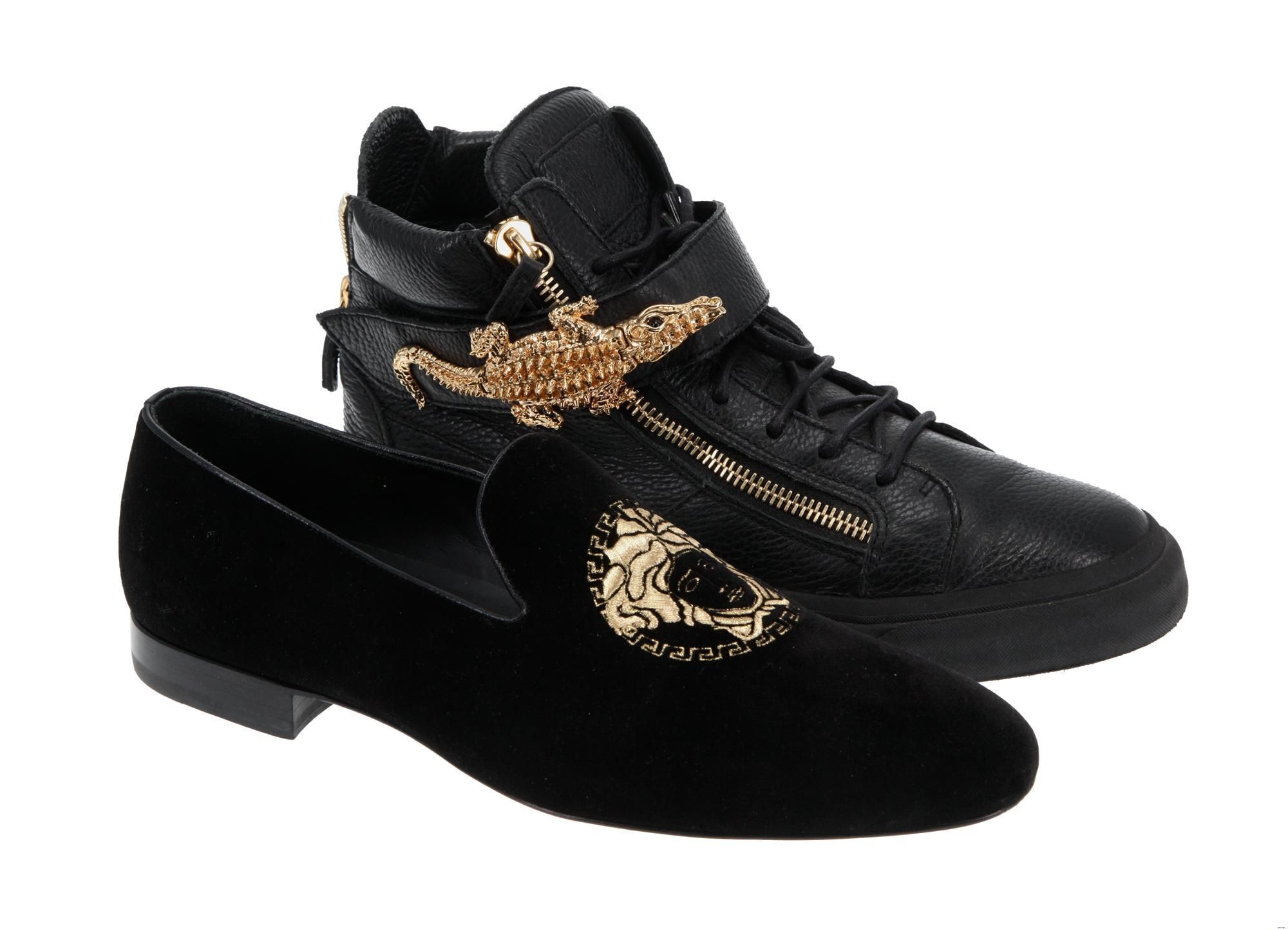 slim fit dress slacks Versace Loafers main image 1