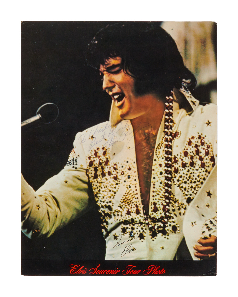 ELVIS PRESLEY | SIGNED SOUVENIR PHOTO CARD