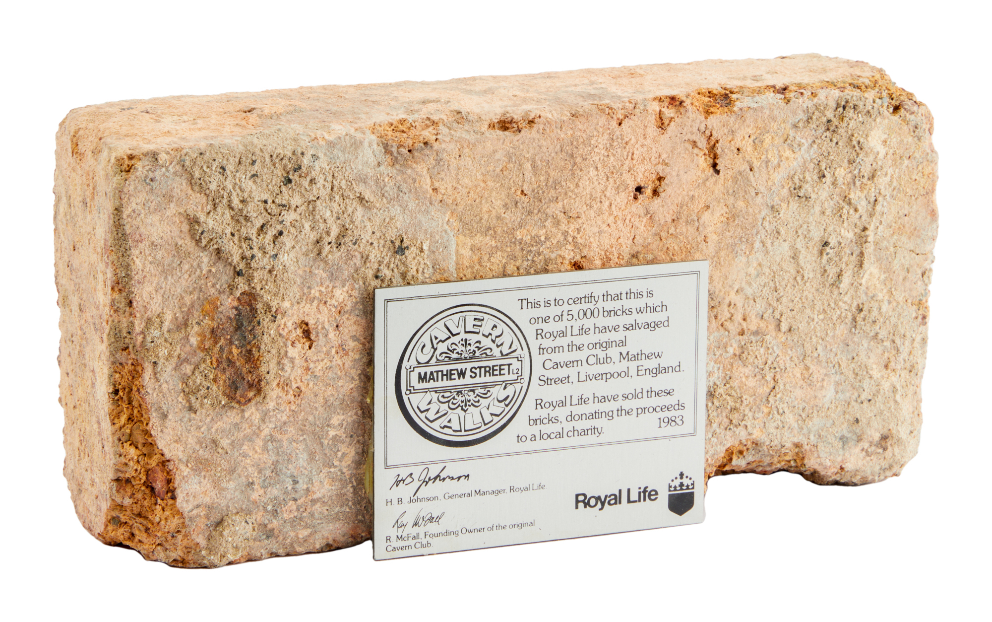 THE BEATLES | ORIGINAL CAVERN CLUB BRICK