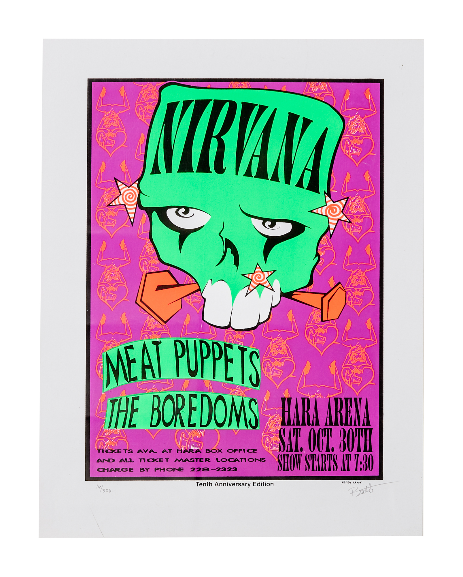 NIRVANA | 1993 ARTIST-SIGNED HARA ARENA TENTH ANNIVERSARY LIMITED
