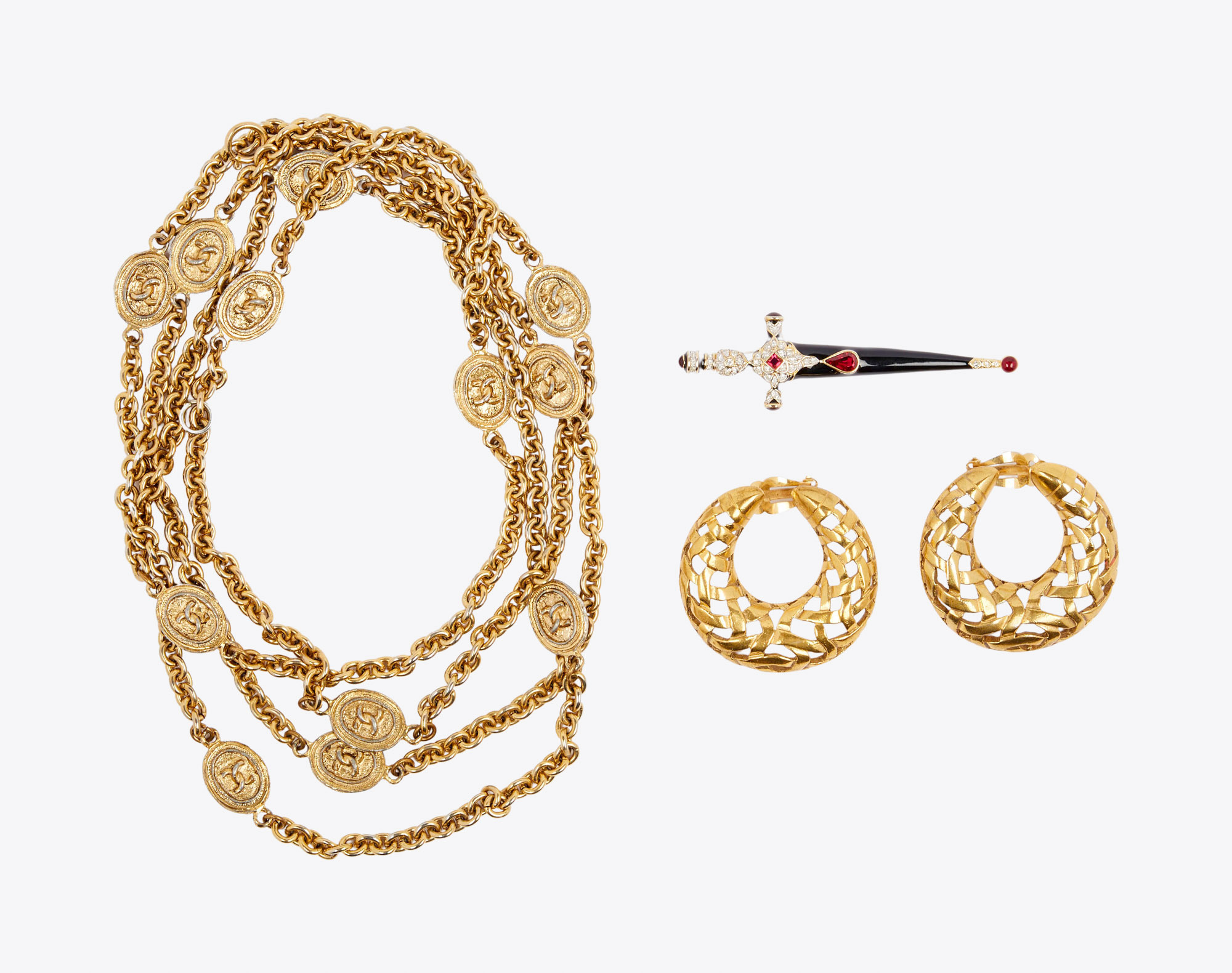 Dame Joan Collins | Costume Jewelry, Necklace, Earrings, and Brooch