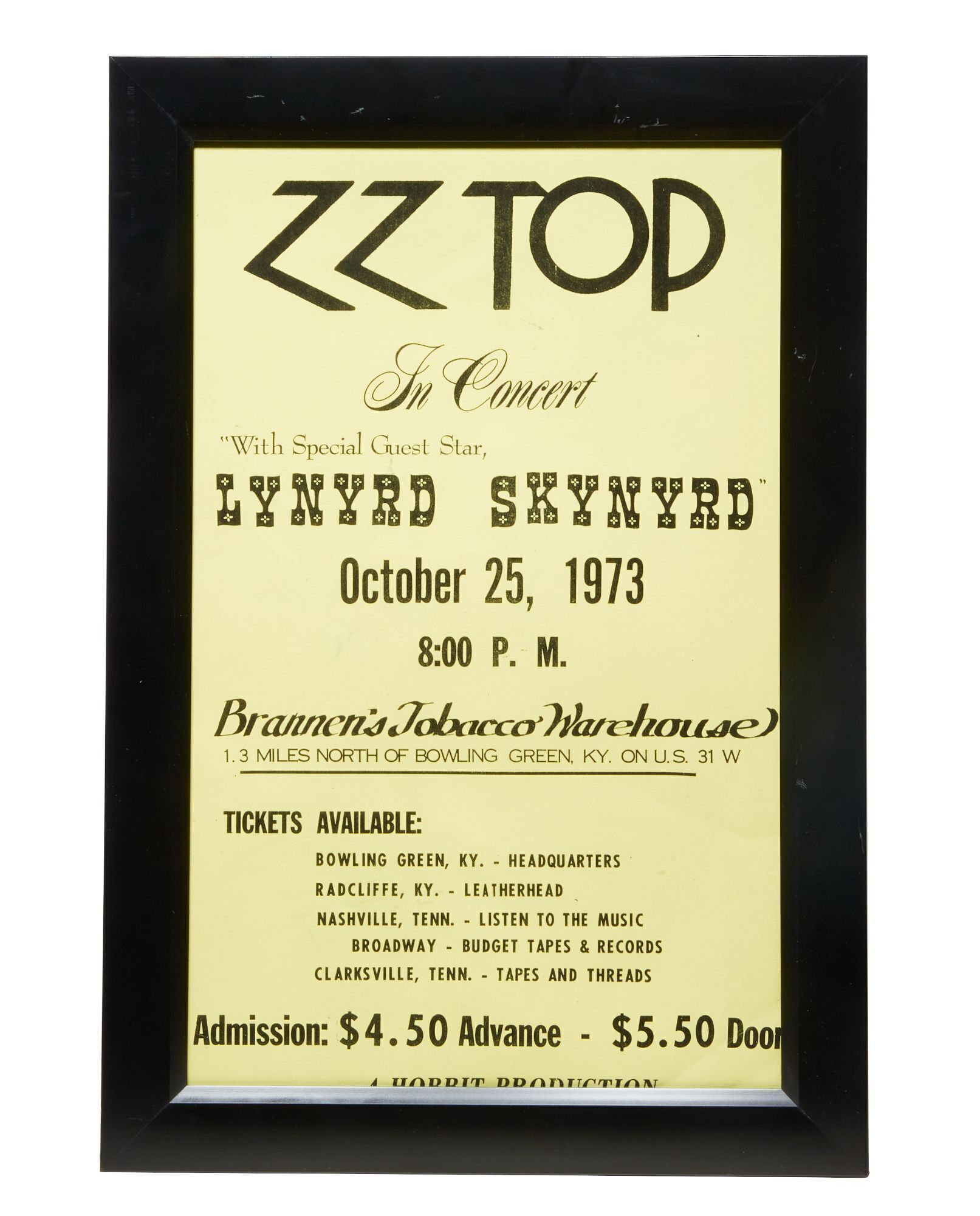 ZZ TOP | DUSTY HILL 1973 CONCERT POSTER