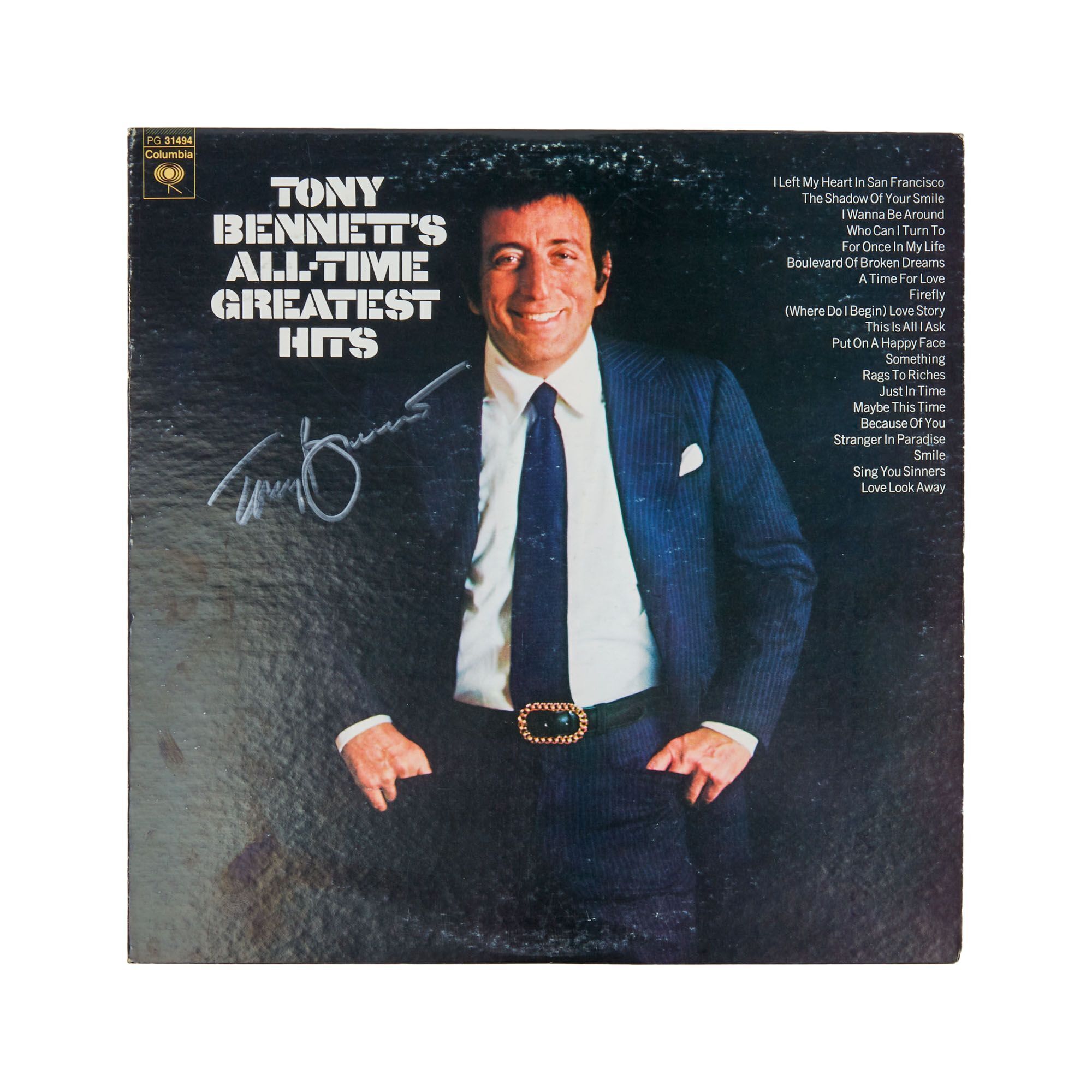 Tony Bennett | Signed Tony Bennett's All-Time Greatest Hits Record