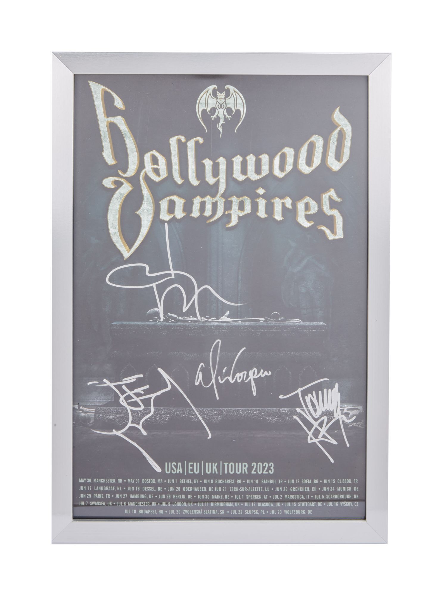 Hollywood Vampires | Band-Signed Tour Poster with Meet & Greet Gifts