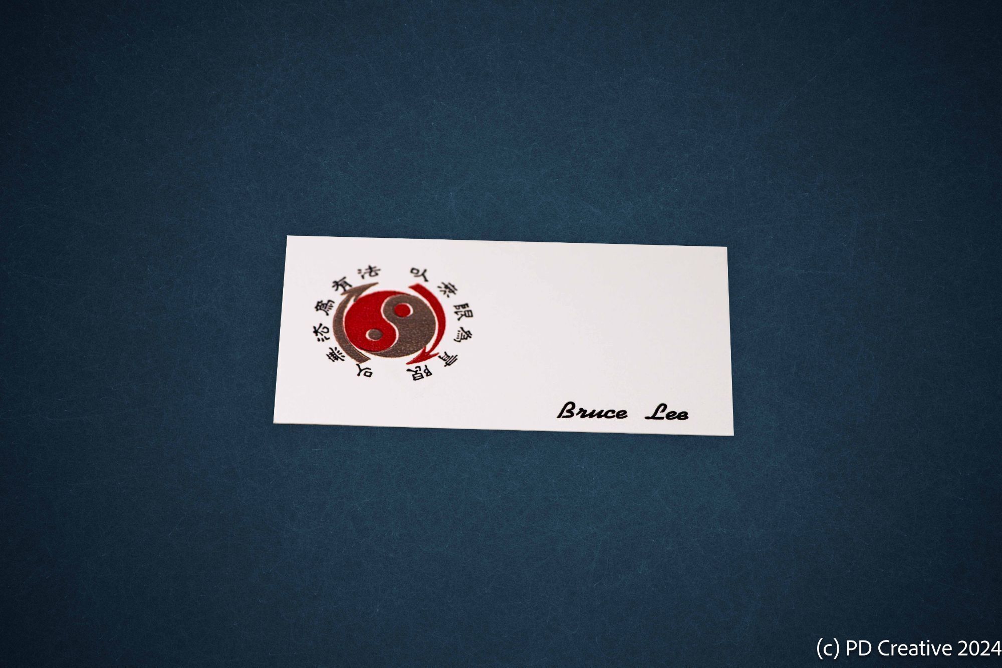 カツ　李小龍 Bruce Lee | Single-Sided Business Card 李小龍| 單面名片