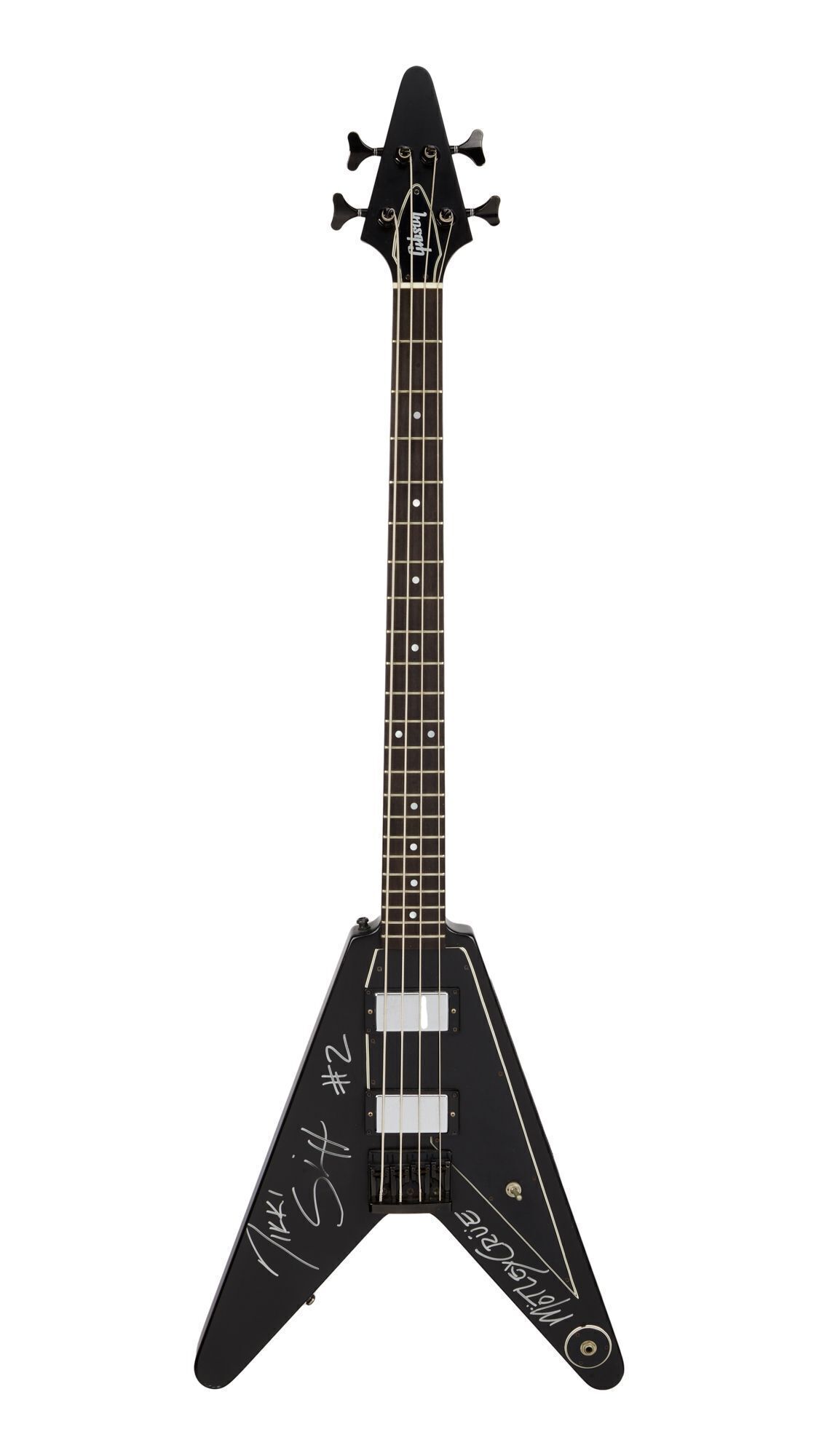Motley Crue | Nikki Sixx Owned and Played Gibson Flying V Bass Guitar