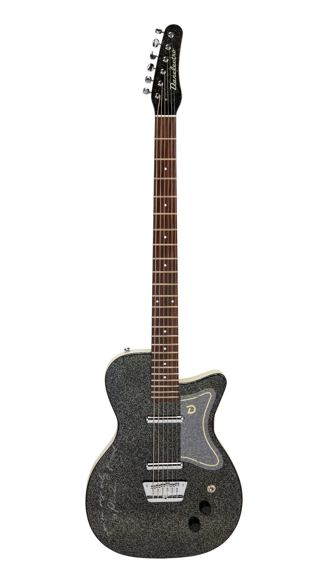 Phoebe Bridgers | Signed Danelectro Baritone Guitar, Black Sparkle