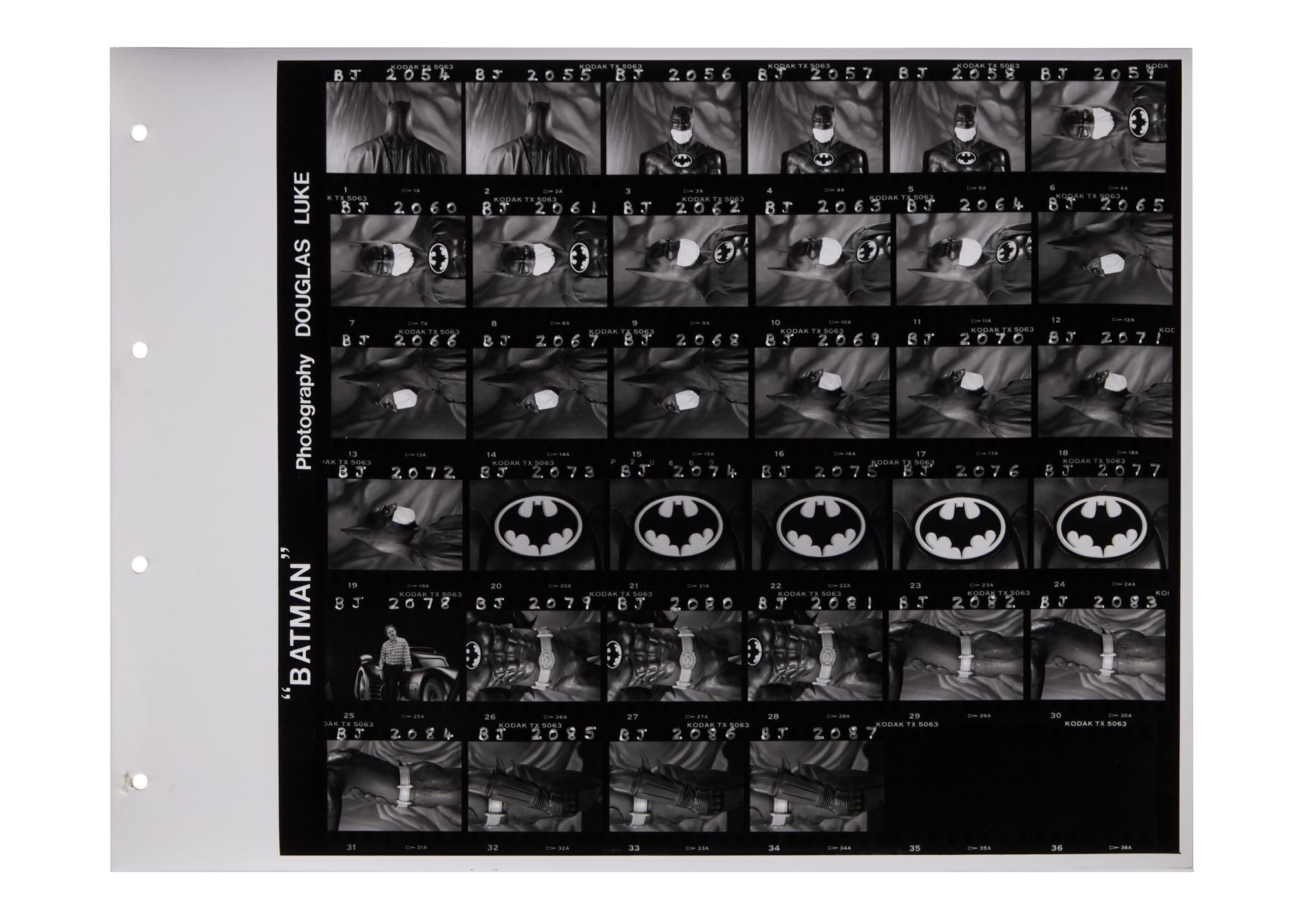 Batman | 1989 Jon Peters Contact Sheet Production Binder