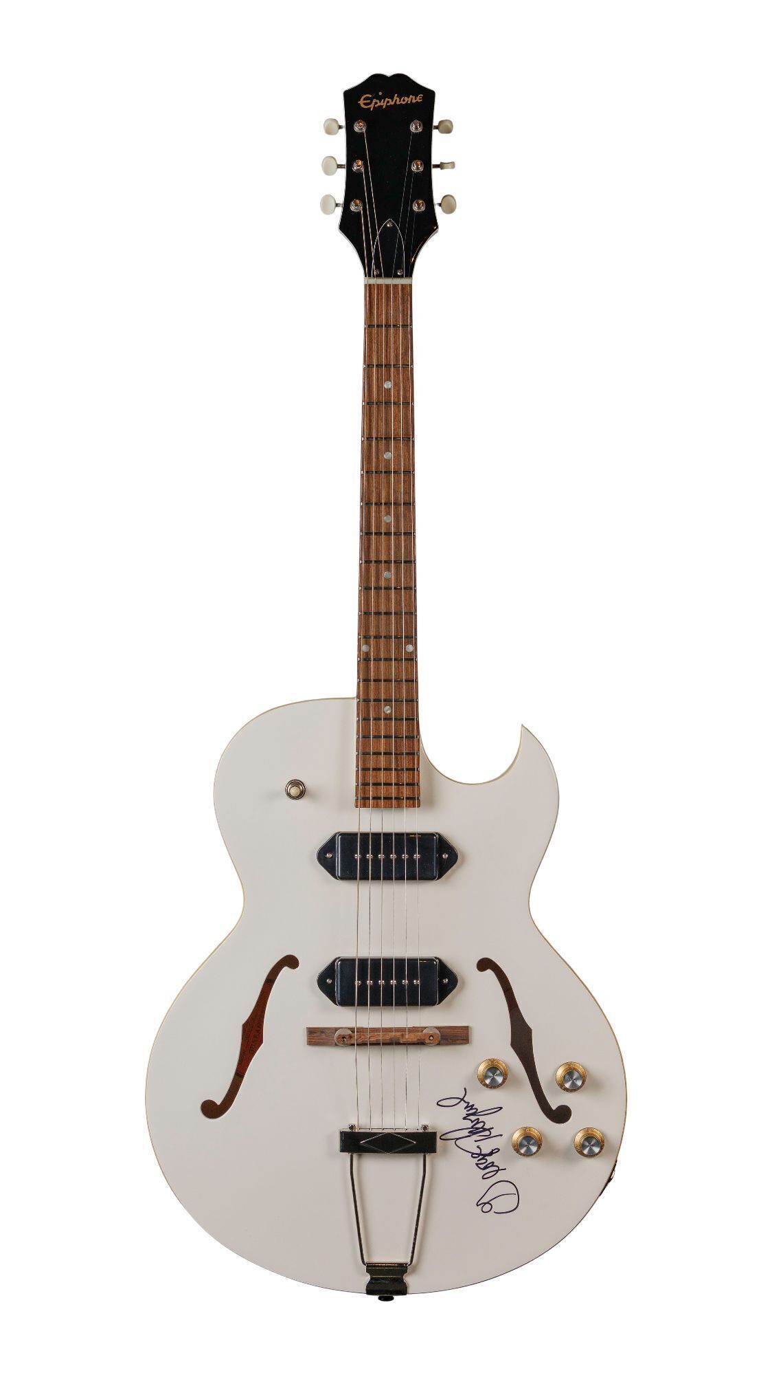George Thorogood | Signed Epiphone White Fang ES-125 TDC, Bone White