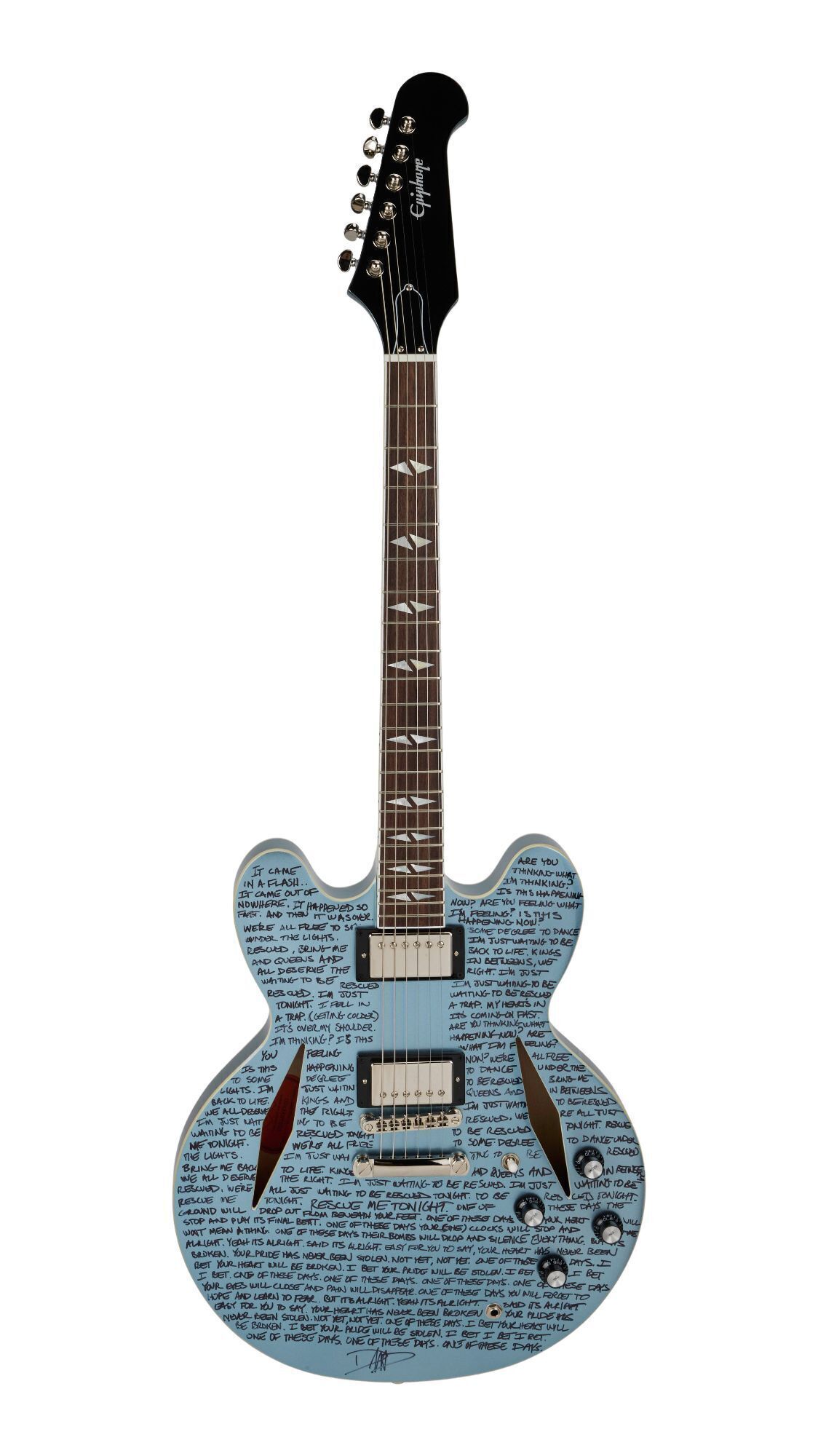 ギター Epiphone Dave Grohl DG-335 Epiphone Dave Grohl DG-335 Pelham Blue – United States