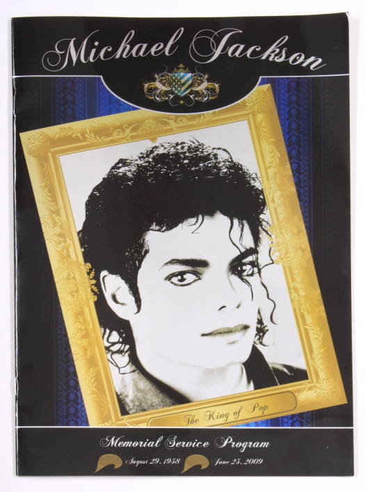 Michael Jackson 追悼式 プログラム冊子 Michael Jackson 追悼式