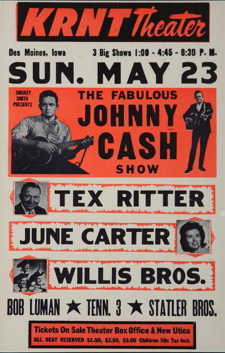 JOHNNY CASH VINTAGE POSTER