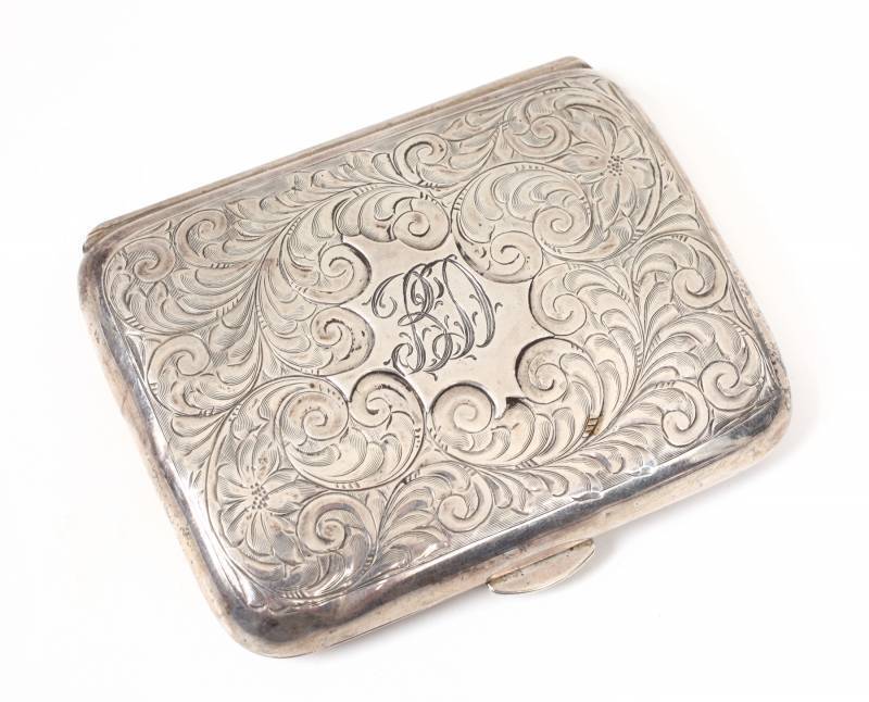 bette davis cigarette holder BETTE DAVIS STERLING CIGARETTE CASE