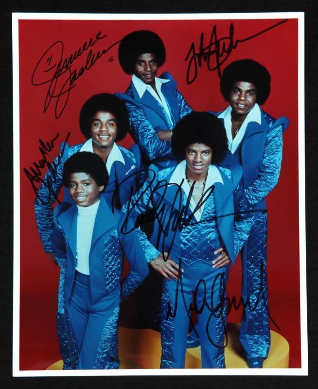 JACKSON 5 SIGNED IMAGE JACKSON 5 SIGNED IMAGE
