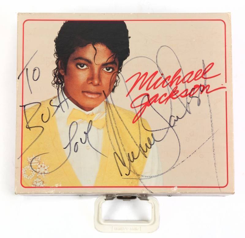 MICHAEL JACKSON SIGNED PHONOGRAPH