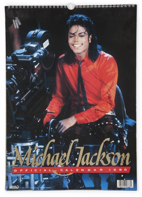 MICHAEL JACKSON SIGNED CALENDAR