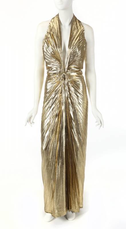 william travilla marilyn monroe gold dress GENTLEMEN PREFER BLONDES INSPIRED GOWN Greece Outfits