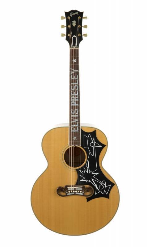 COMMEMORATIVE ELVIS PRESLEY GIBSON J-200 GUITAR