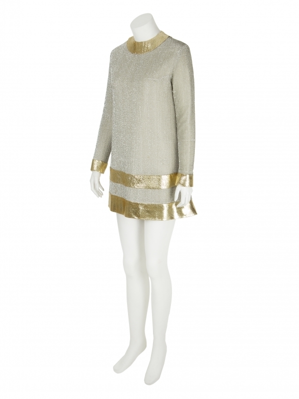 megan draper gold dress JESSICA PARÉ/MEGAN MAD MEN MINI 31/03/25