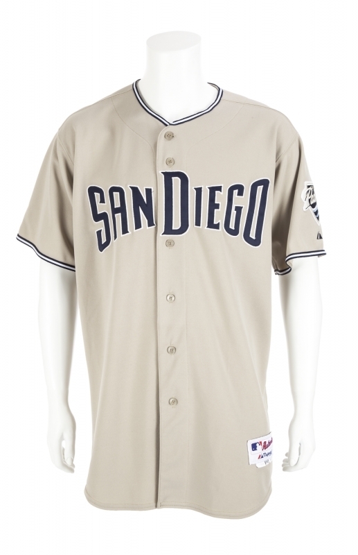 TREVOR HOFFMAN 2007 SAN DIEGO PADRES GAME WORN ROAD JERSEY
