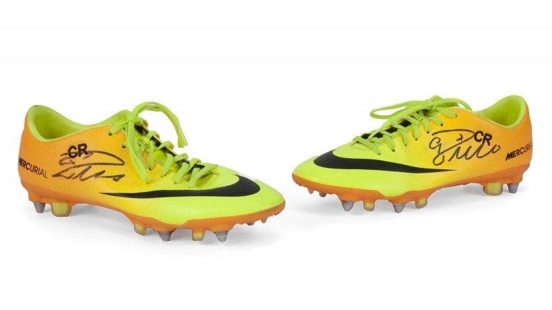 ronaldo signed cleats