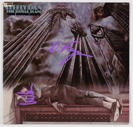レアSteely Dan the  scamサイン スティーリー・ダン Steely Dan 'The Royal Scam' CD - Signed by Drummer Icon, Bernard