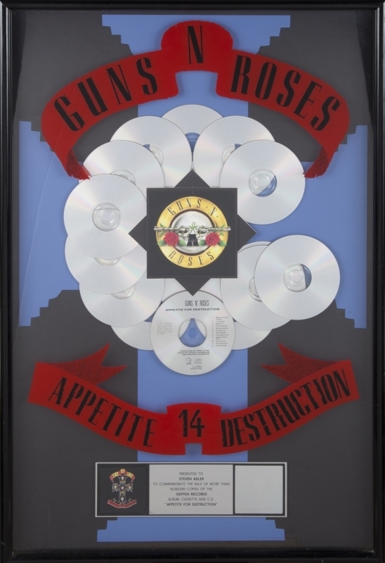 東京公式通販】 Guns'n'Roses Plutinum Disc.額装品